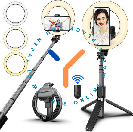 3-in-1-portable-led-fill-light-selfie-stick-tripod-dimmable-3-colors-big-1