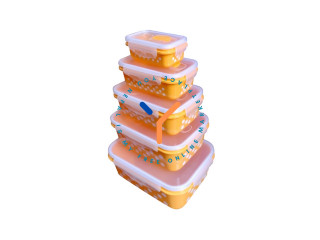 Microwave Safe Food Storage Box Set (5 Pieces)