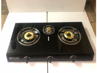 Fujix gas stove 3 burner curve (with 2 extra burner)