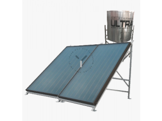 UltraSun Flat Plate Solar Water Heater Vertical Tank - 150 LPD